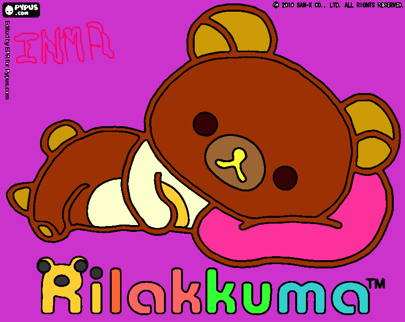 rilakkuma inma para colorear