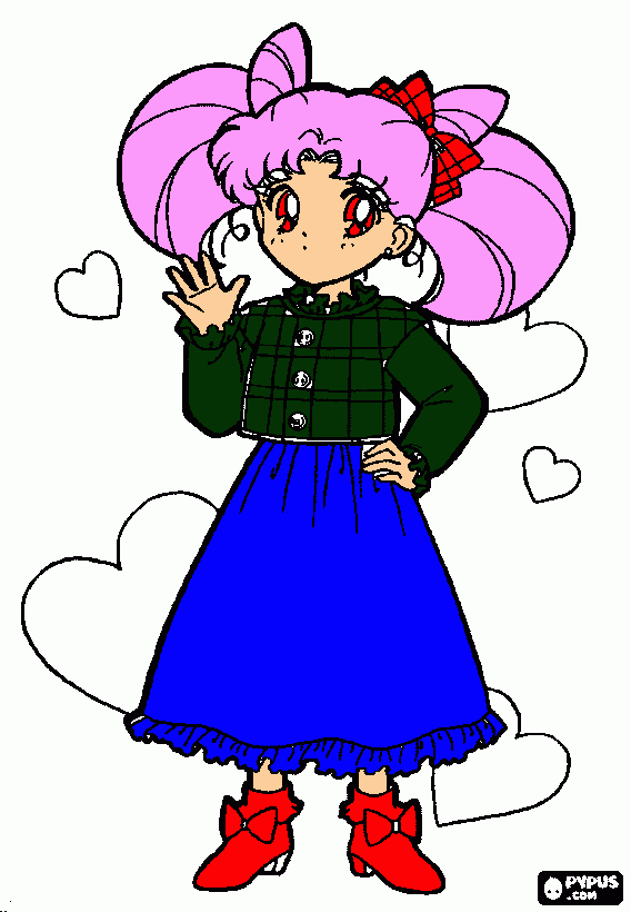 rini con uniforme nuevo para colorear