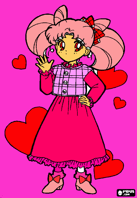 rini o chibiosa para colorear
