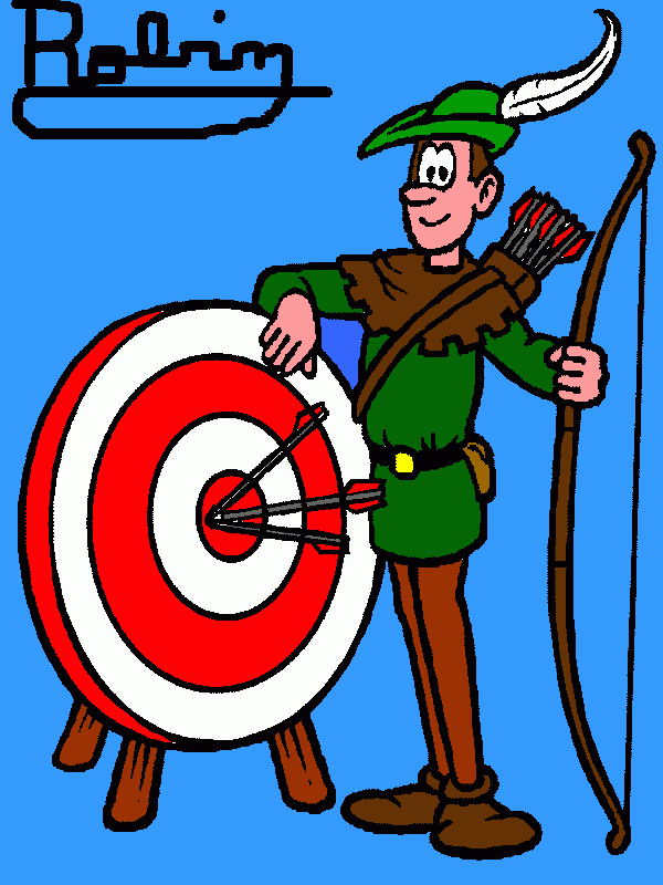 robin hood para colorear