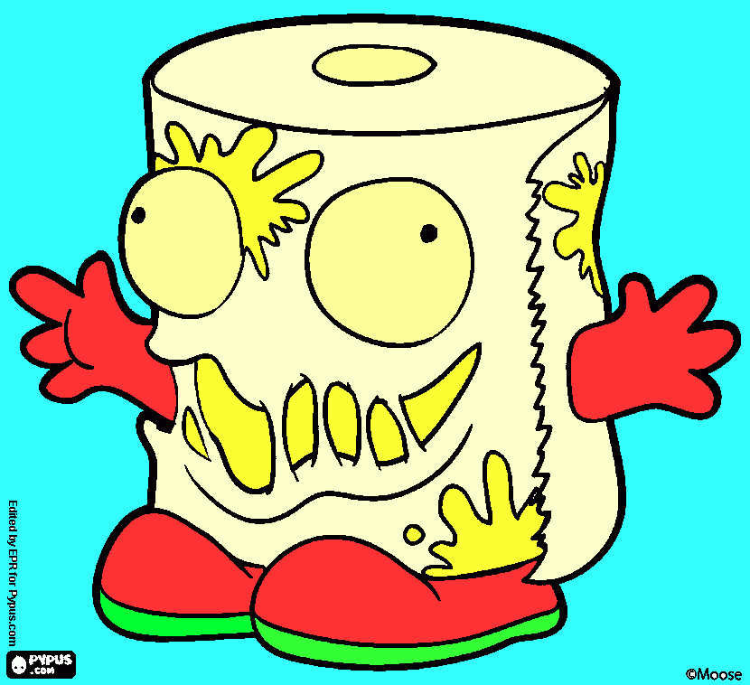 rollo papel para colorear