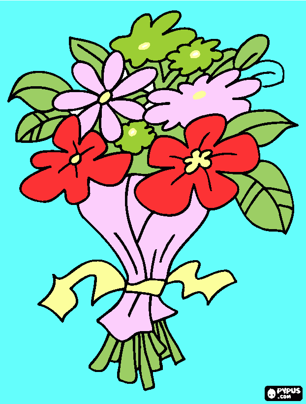 rosa de mama para colorear