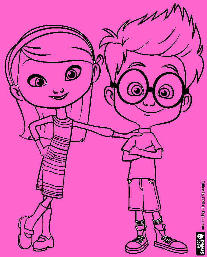 rosado para colorear