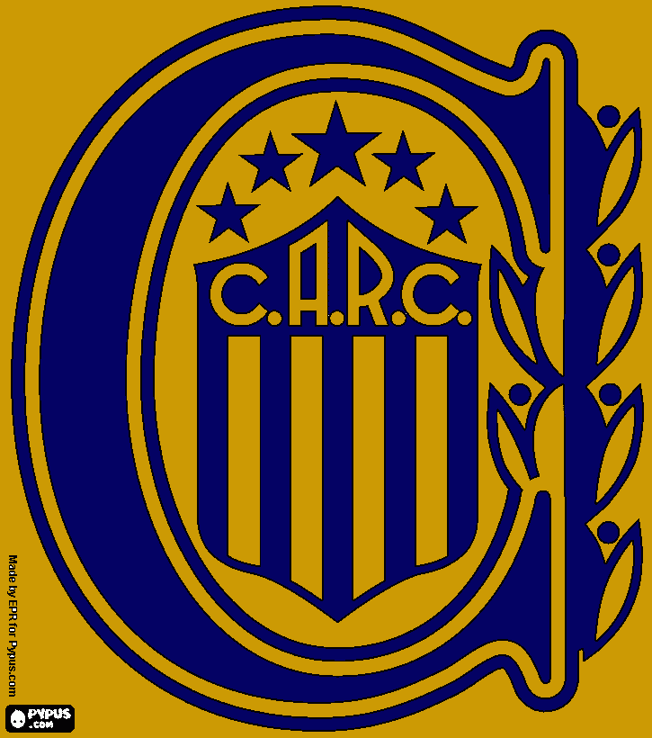 Rosario Central! para colorear