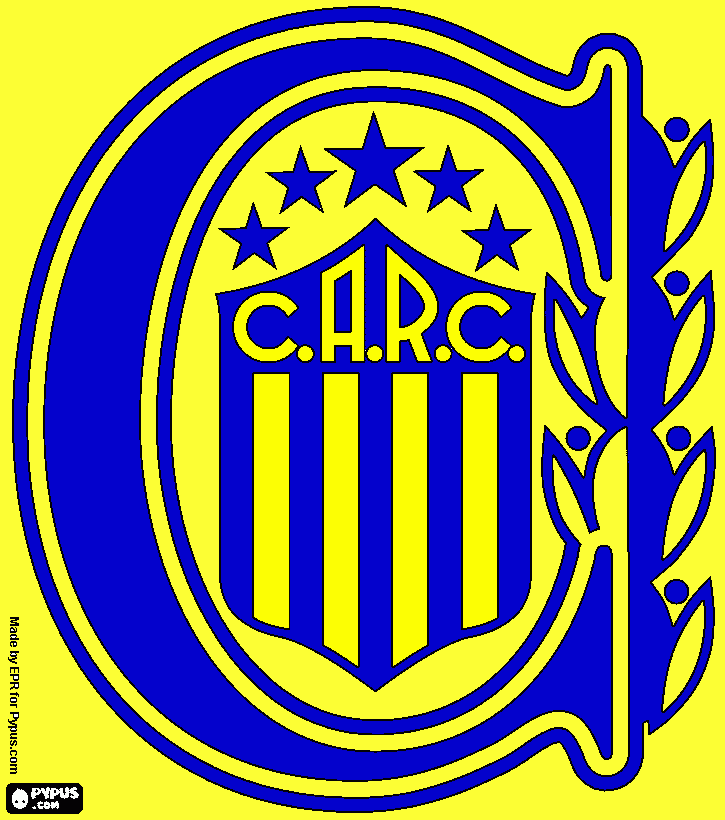 rosario central para colorear