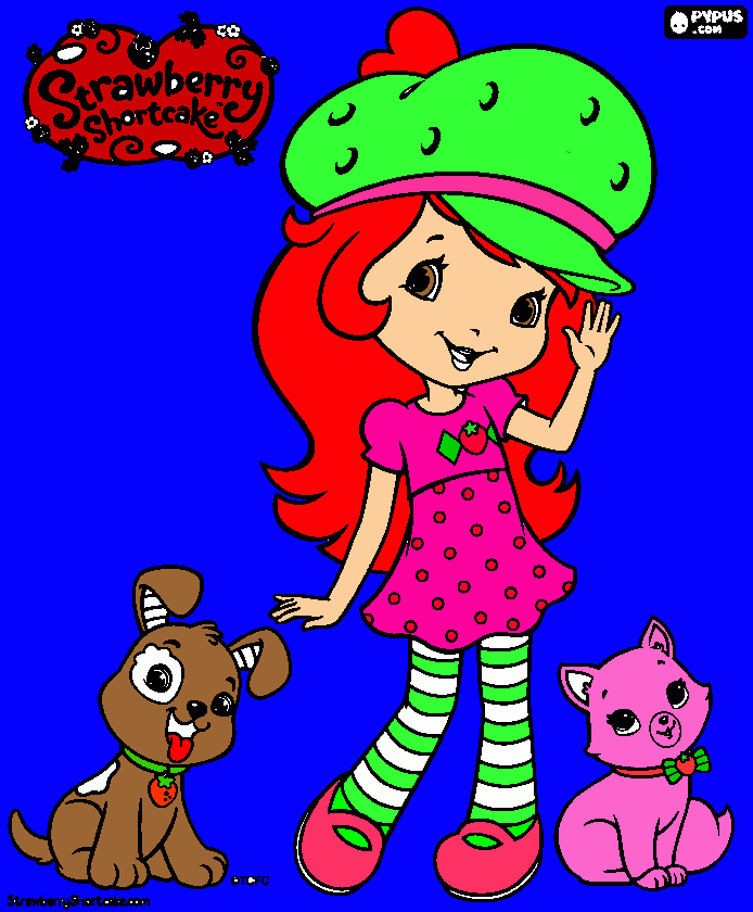 rosita fresita y sus animalitos para colorear
