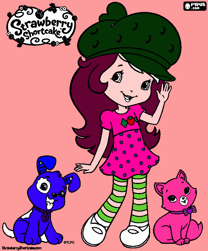 ROSITA FRESITA Y SUS MASCOTAS PASTELITO Y CREMITA para colorear