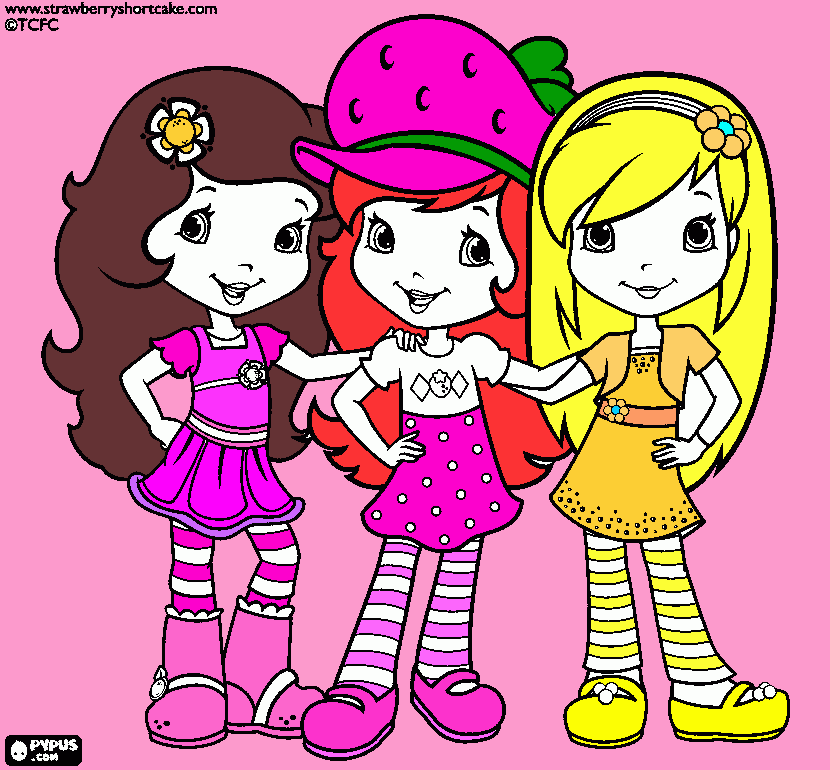 rosita fresita para colorear