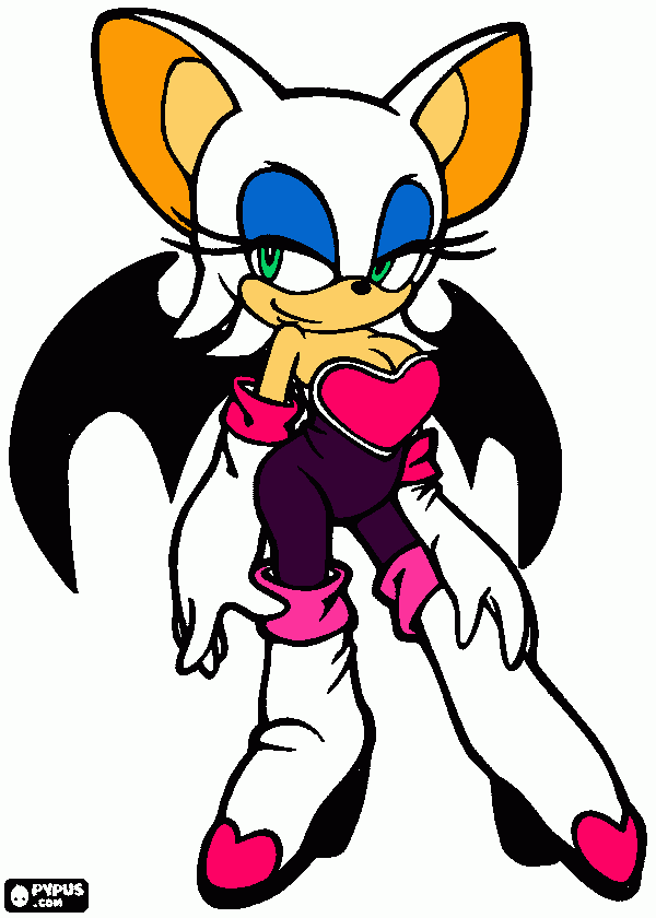 rouge la mursielaga para colorear
