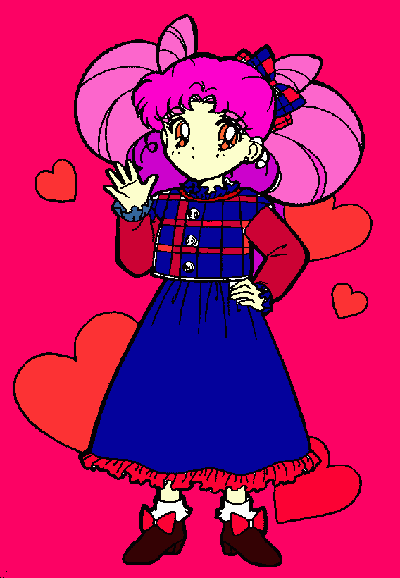 sailor chibimoon para colorear