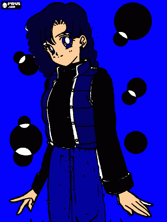 sailor mercury amy mizuno para colorear