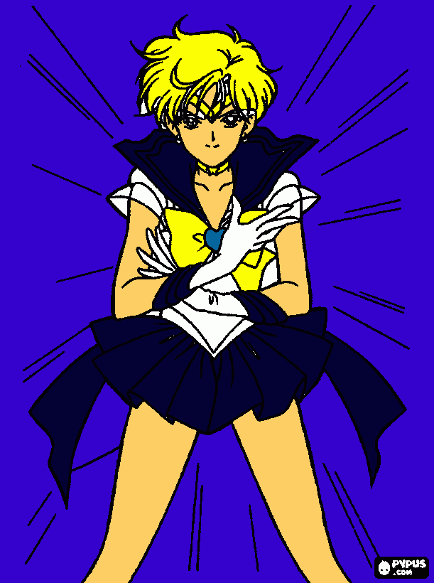 sailor urano haruka para colorear