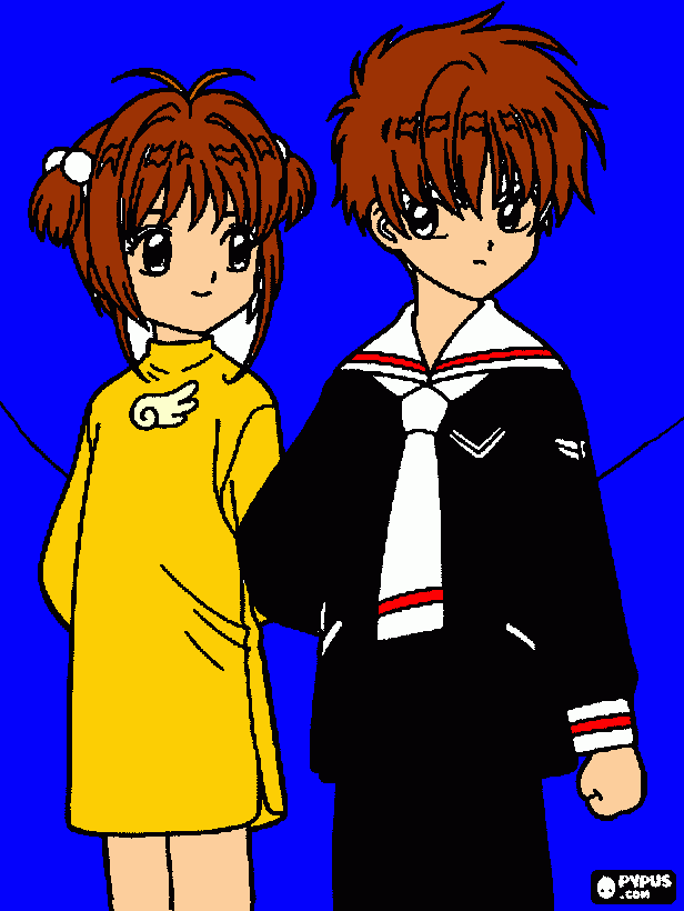 sakura carp captor para colorear