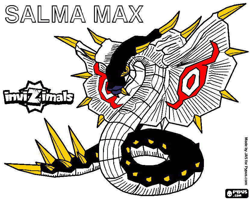 SALMA MAX MUTANTE para colorear