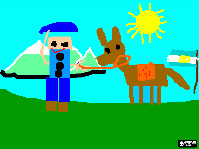 SAN MARTIN, un dibujo coloreado para colorear