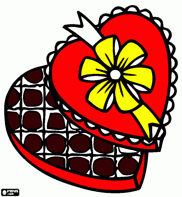 san valentine  para colorear
