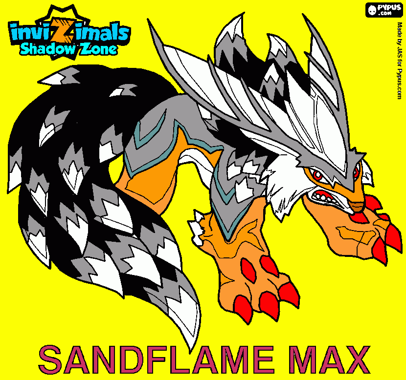 sandflame rules para colorear