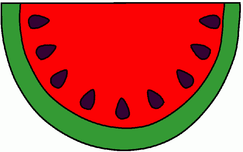 sandia para colorear