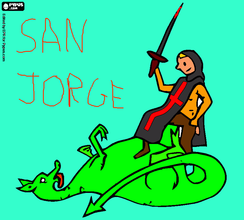 sANJORGE para colorear