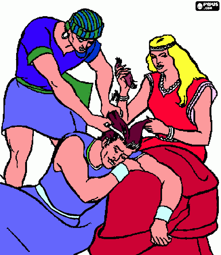 sanson para colorear