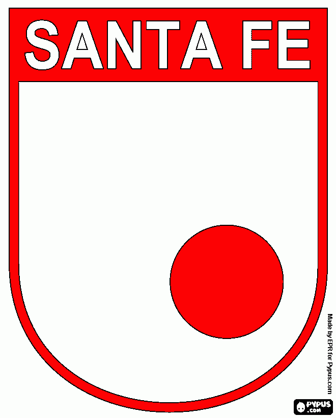SANTA FE para colorear