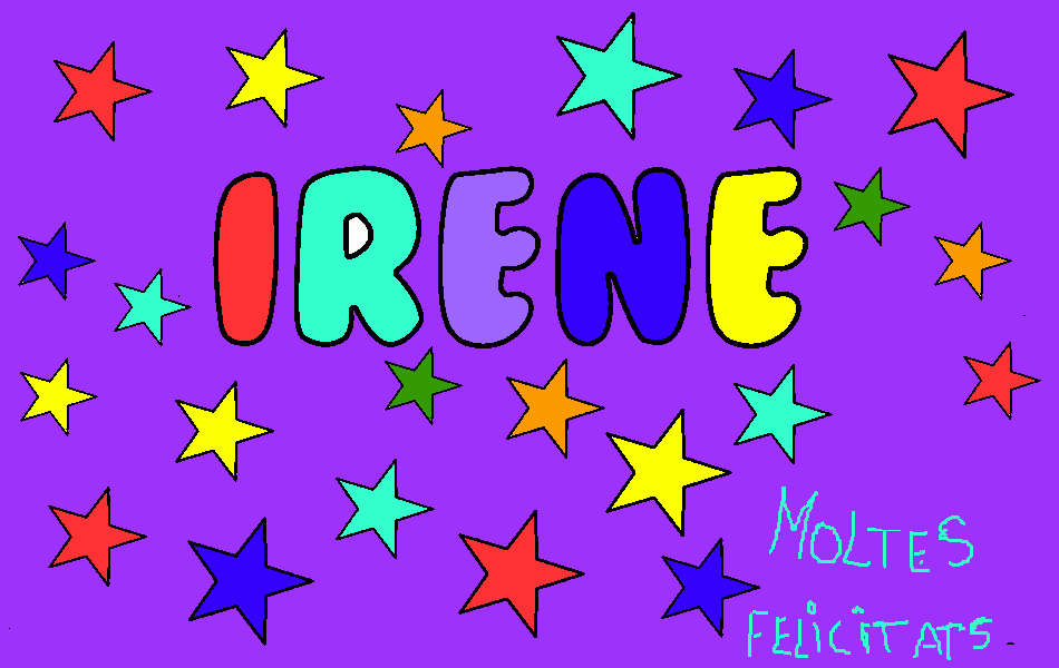 Santa Irene para colorear