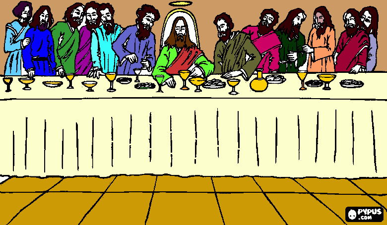 santa sena para colorear