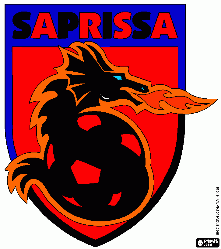 saprissa un escudo para colorear