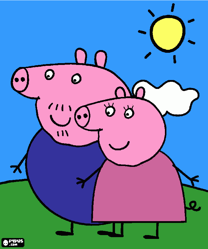 Sara Pig para colorear