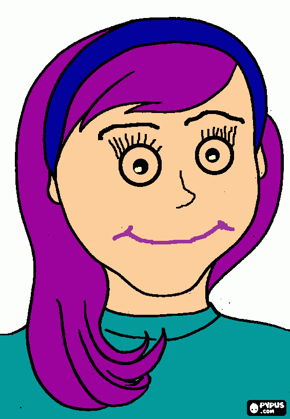 sarah para colorear