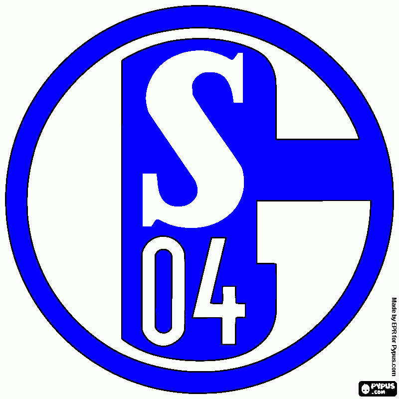 schalke para colorear