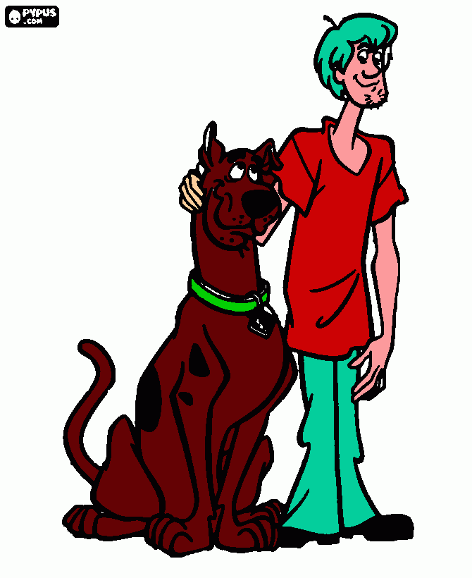 scobby dooo para colorear