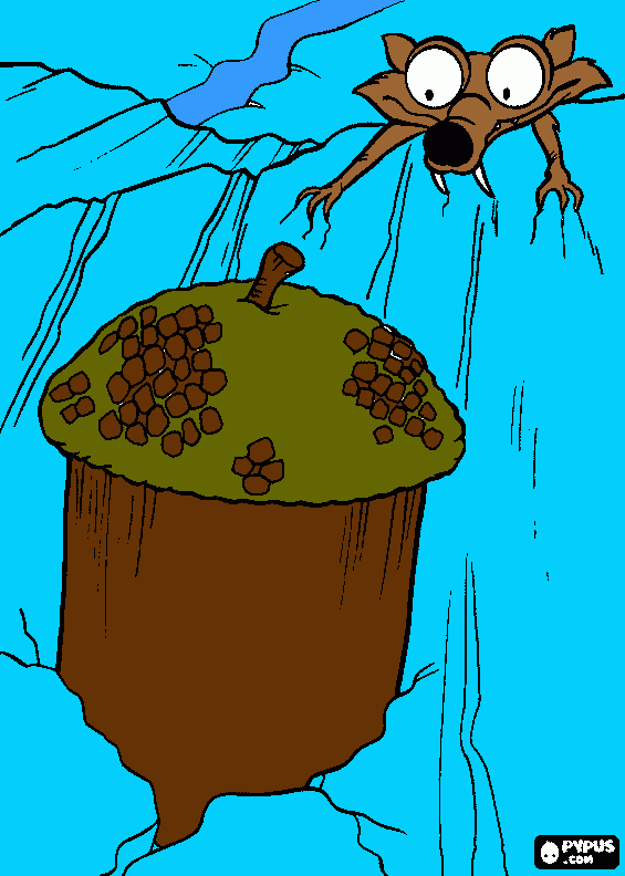 scrat para colorear