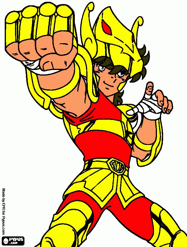 seiya  (carlos  nicolas  vega  cubillos para colorear