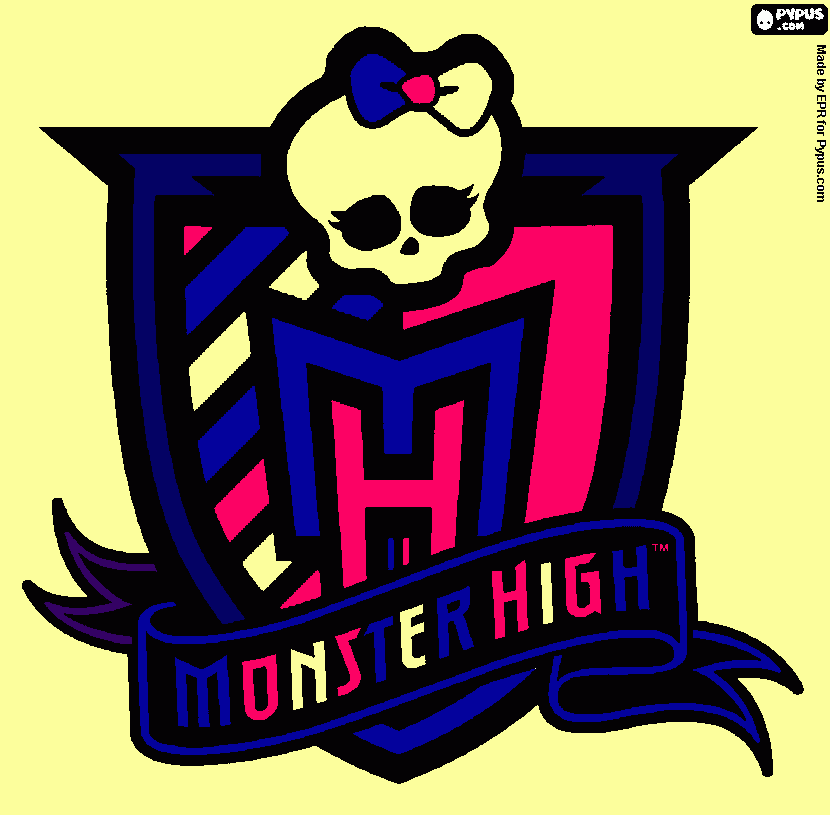 sello de  monster higs para colorear