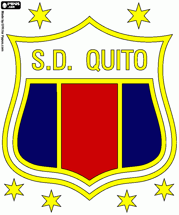 SELLO QUITO para colorear