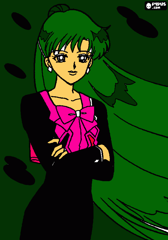 setsuna sailor plut para colorear