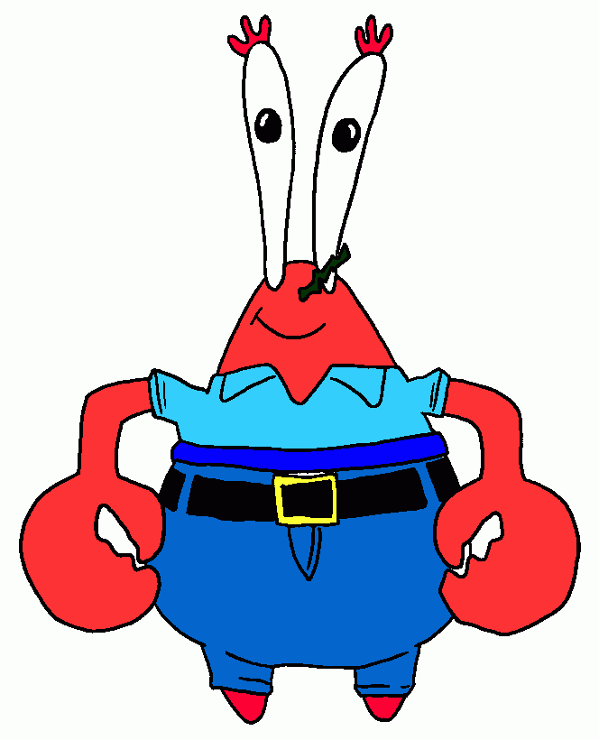 señor cangrejo para colorear