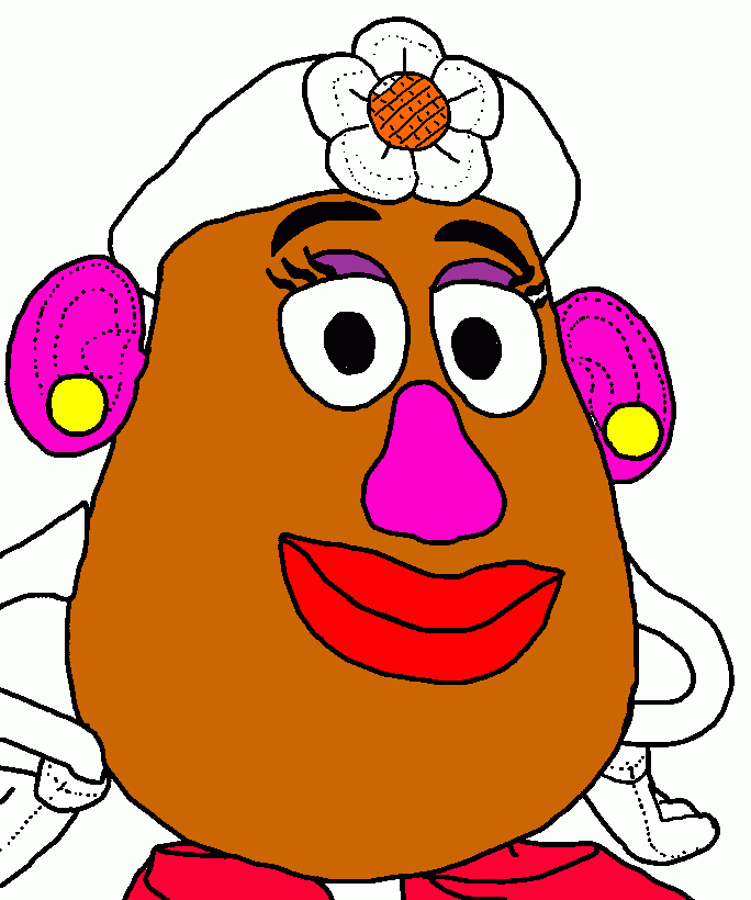 señora papa para colorear