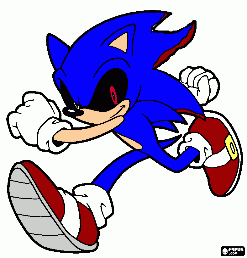shadic(sonic y shadow) para colorear