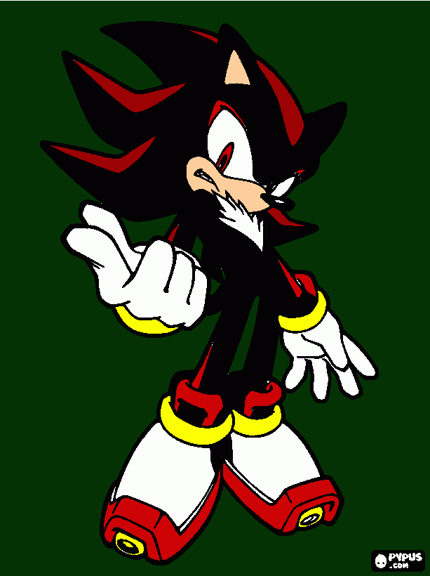shadow y yo para colorear