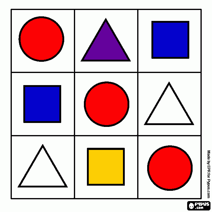 shapes para colorear