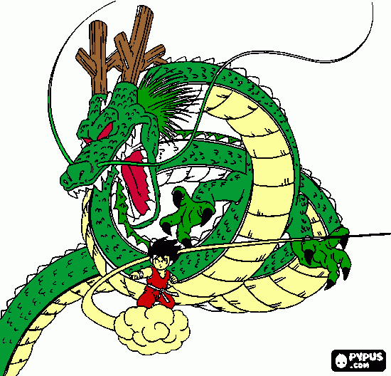 shen long para colorear