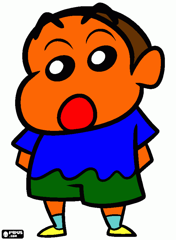 Shin Chan Dani para colorear
