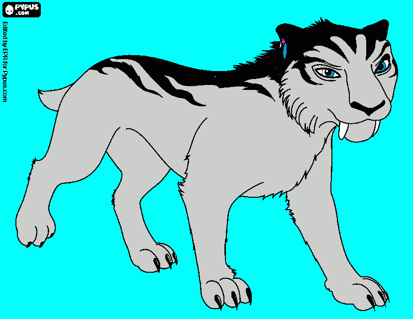 shira de Hera de hielo 4 para colorear