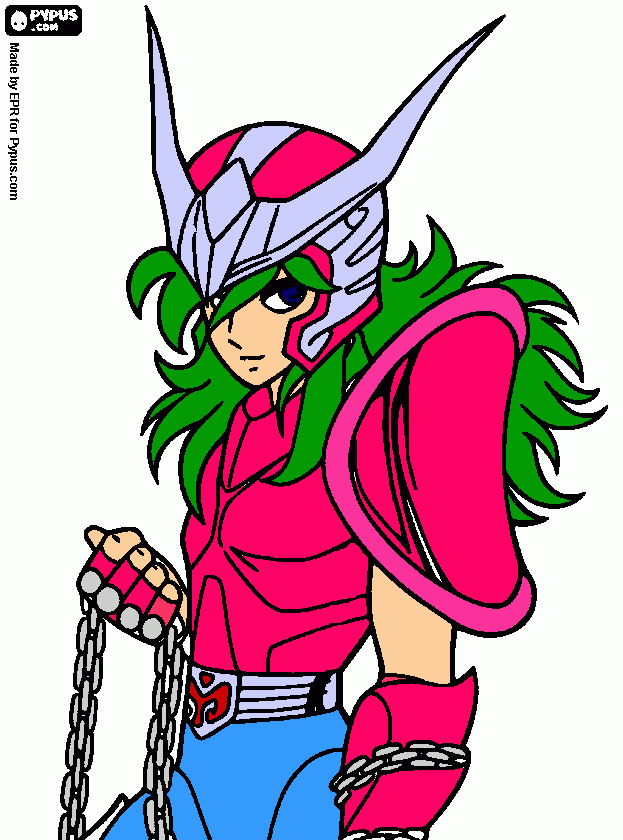 shun de los caballeros del zodiaco para colorear