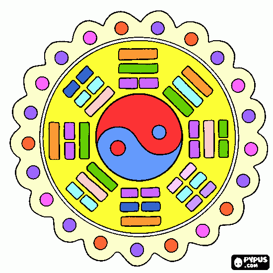 Siempre el bien, aunque exista el mal. Un mandala para colorear