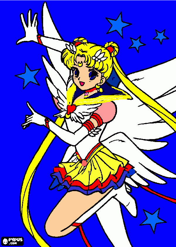 Silor moon para colorear