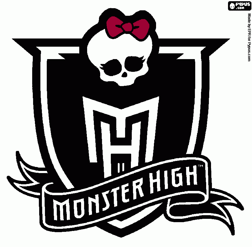 simbolo de las monster high para colorear
