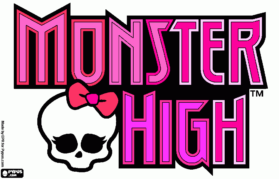 simbolo monster high para colorear